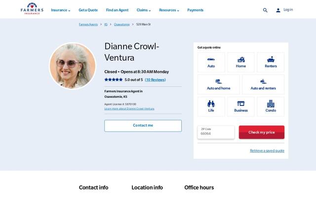 Farmers Insurance - Dianne Crowl-Ventura
