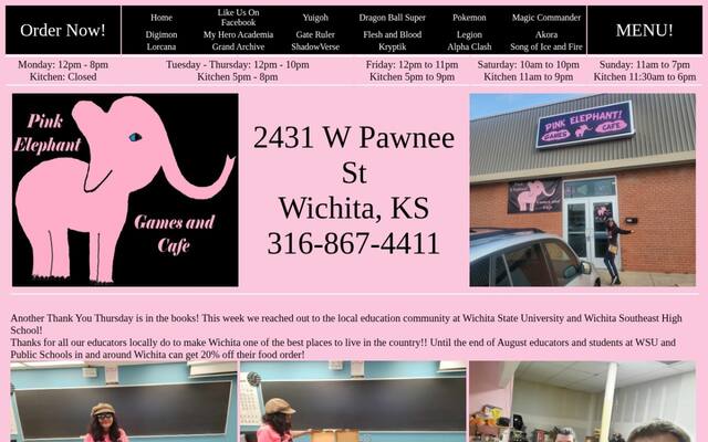 Pink Elephant Games and Cafe