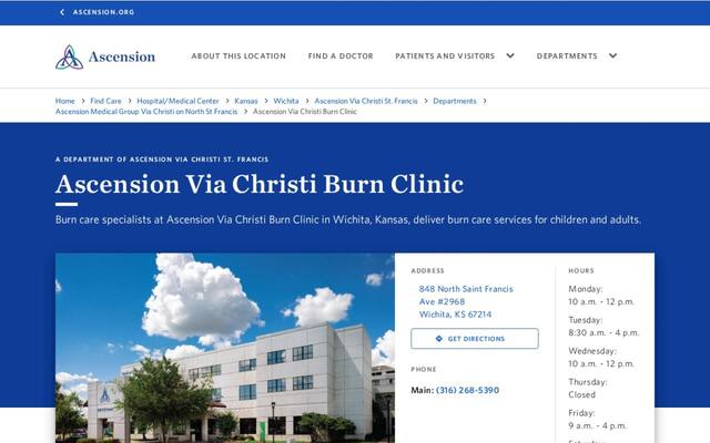 Ascension Via Christi Burn Clinic