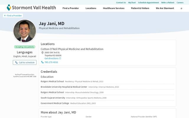 Jay Jani, MD