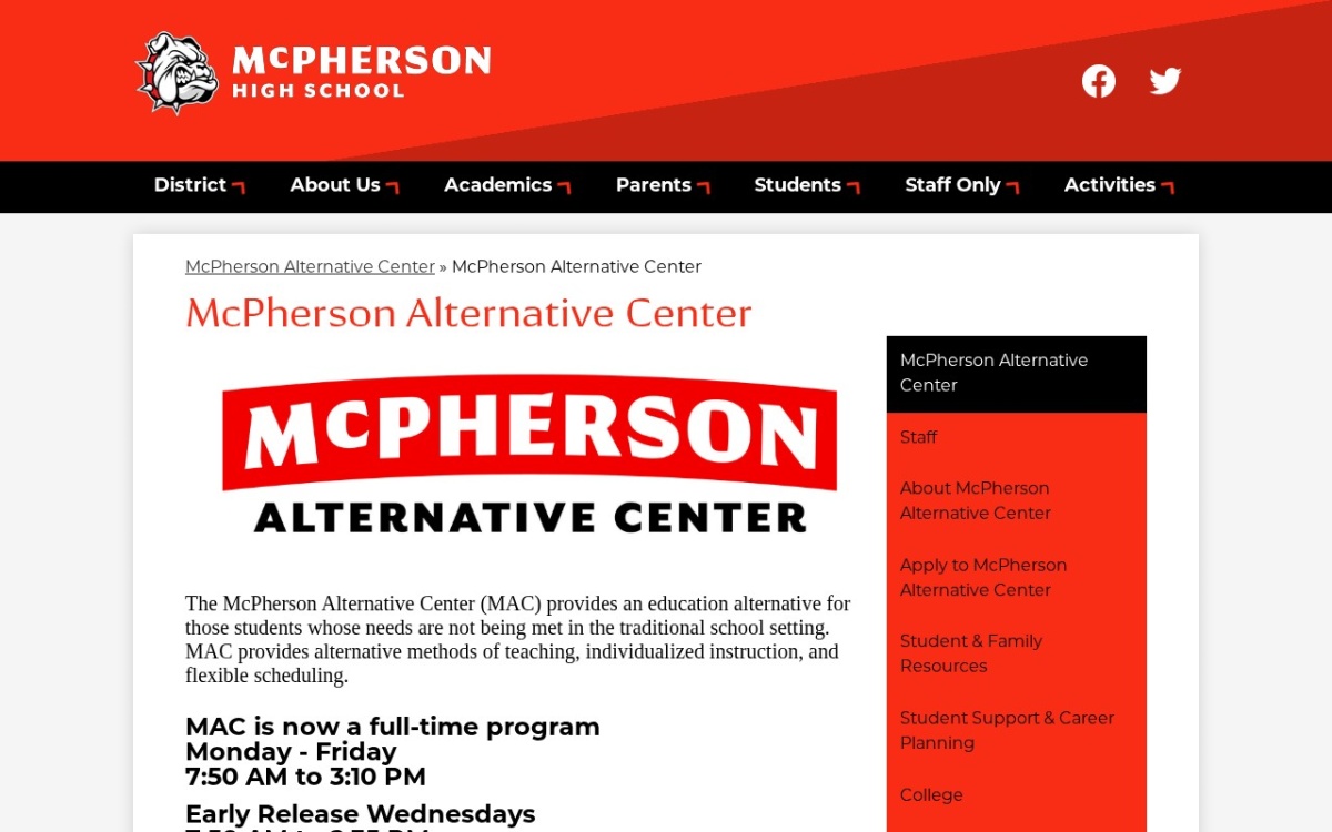 McPherson Alternative Center