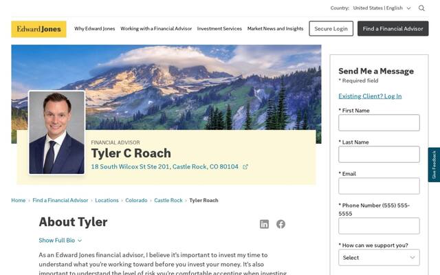 Edward Jones - Financial Advisor: Tyler C Roach
