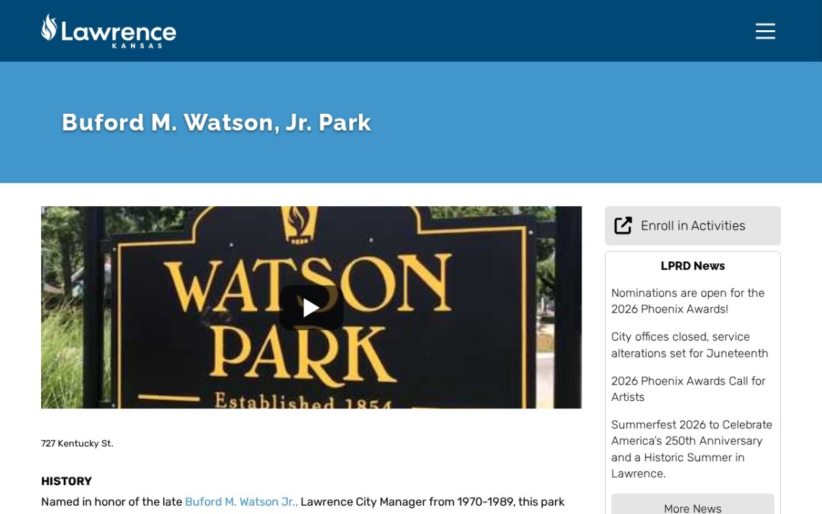 Buford M. Watson Jr. Park