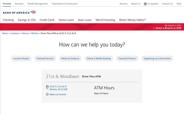 Bank of America ATM