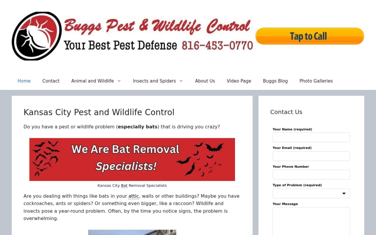 Buggs Pest & Wildlife Control