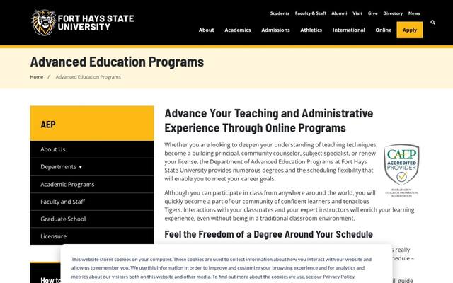FHSU Advanced Education Programs