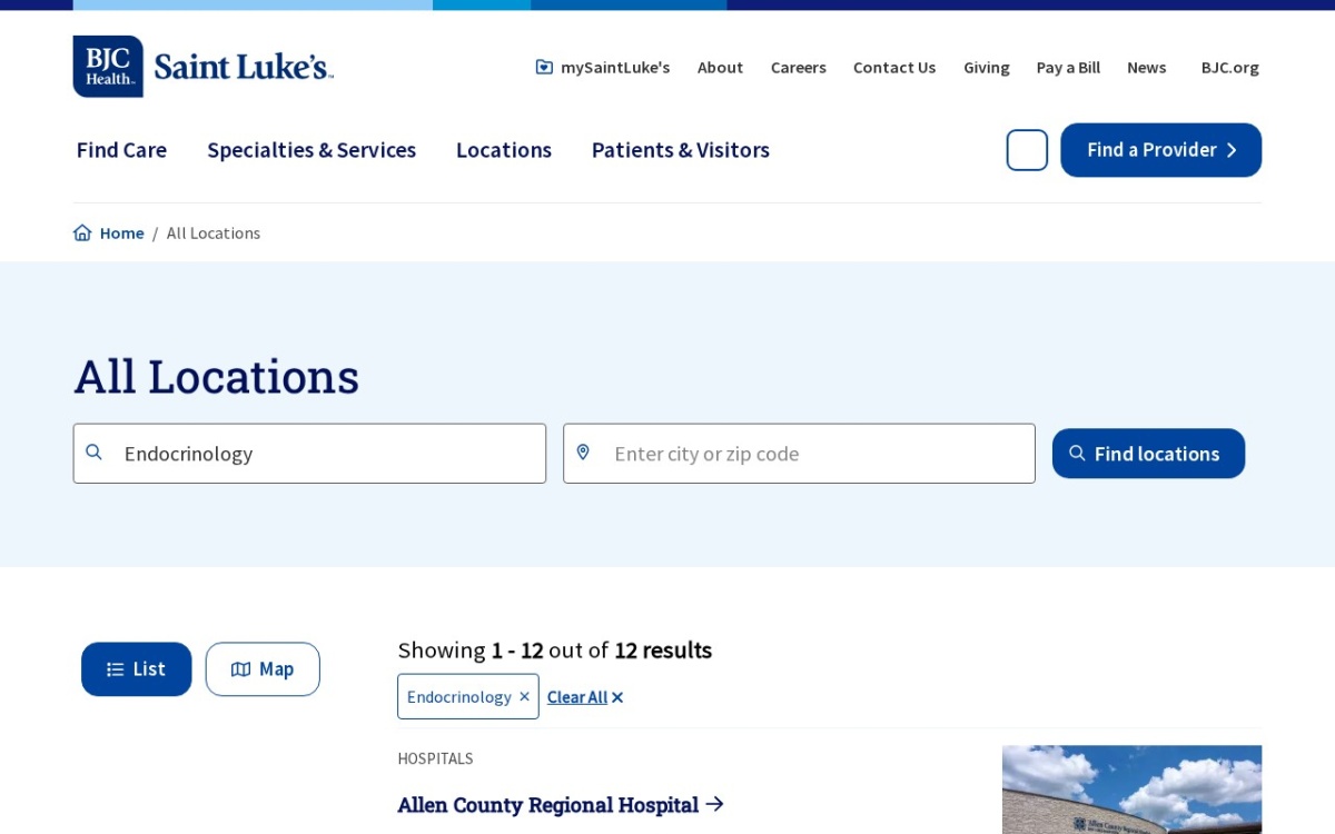 Saint Luke's Endocrinology Specialists-Parkville