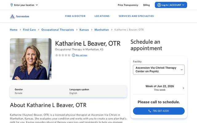 Katharine L. Beaver, OTR
