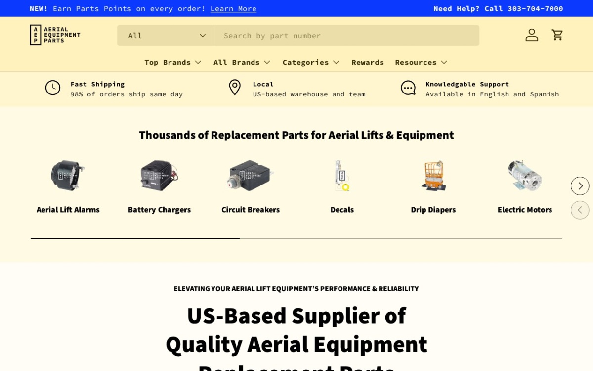 Aerial Equipment Parts