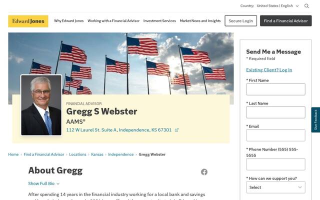 Edward Jones - Financial Advisor: Gregg S Webster