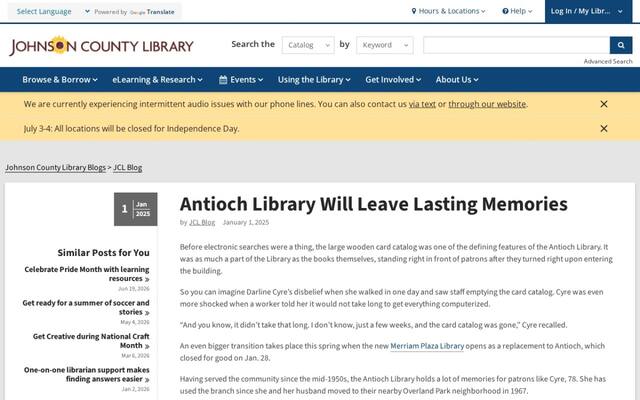 Johnson County Library - Antioch
