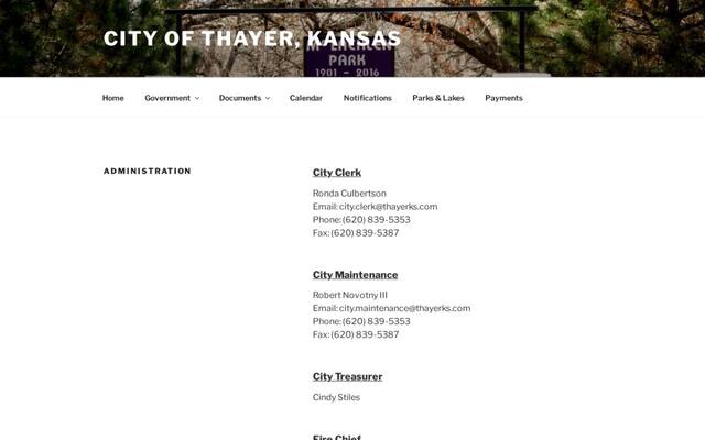 Thayer Fire Department