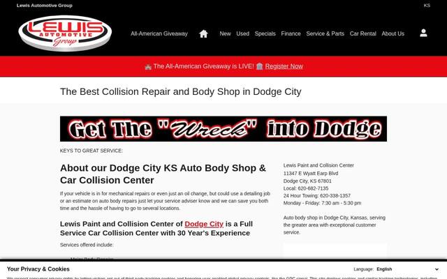Lewis Collision Center