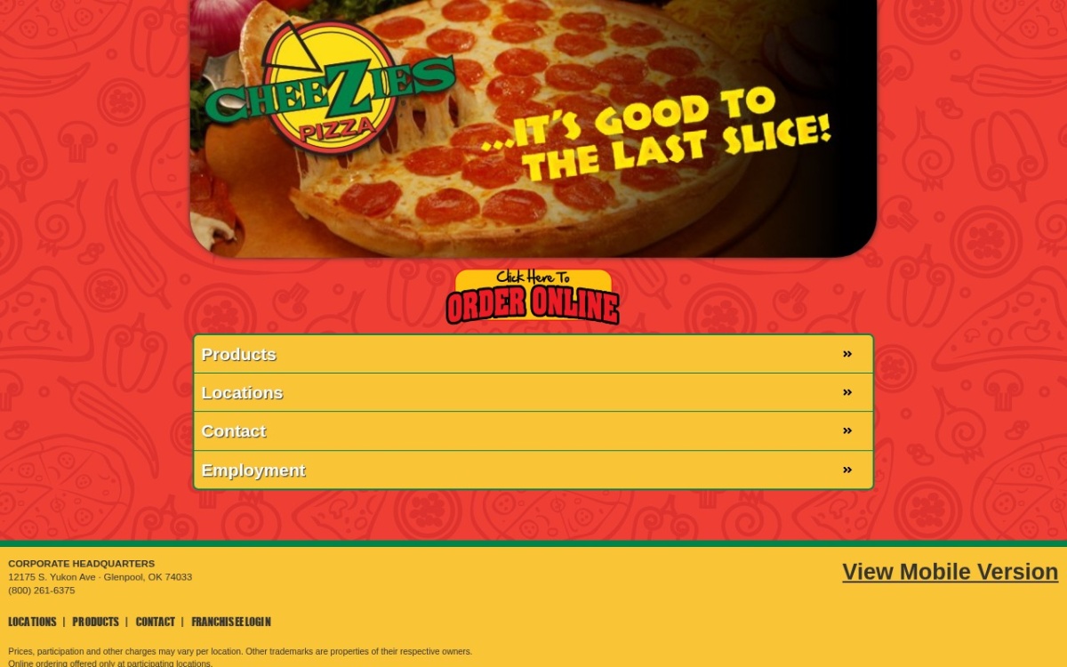 CheeZies Pizza