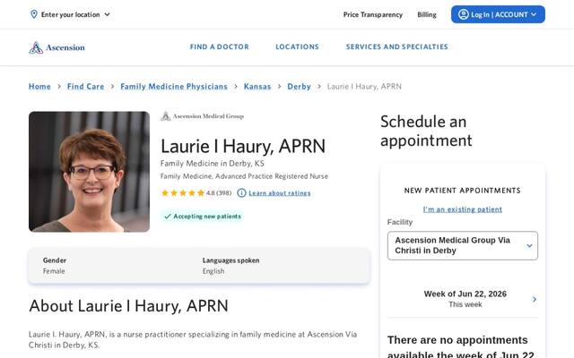 Laurie I. Haury, APRN