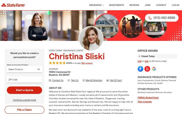 Christina Sliski State Farm Agency