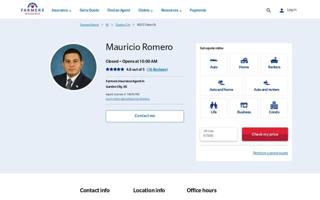 Farmers Insurance - Mauricio Romero
