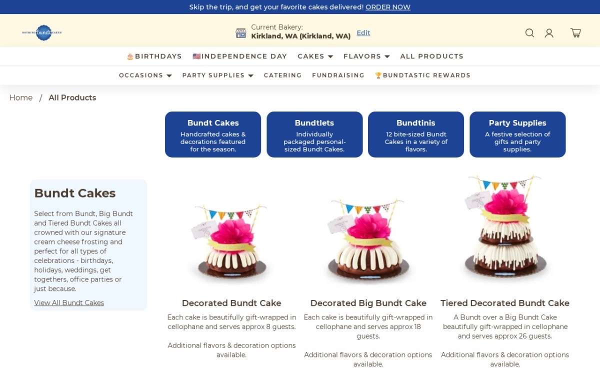 Nothing Bundt Cakes