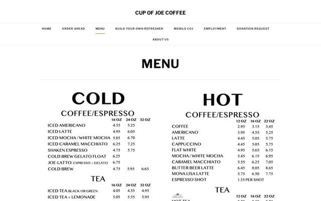 Cup of Joe Coffee
