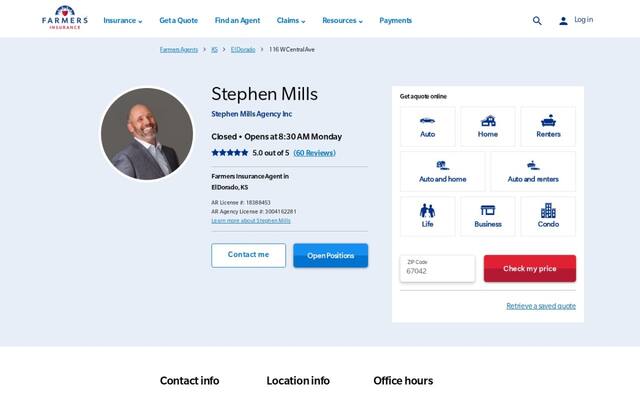 Stephen Mills Agency Inc - Farmers Insurance