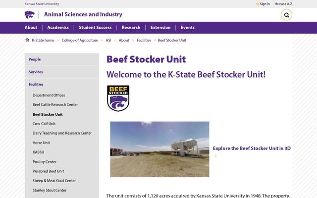 KSU Beef Stocker Unit