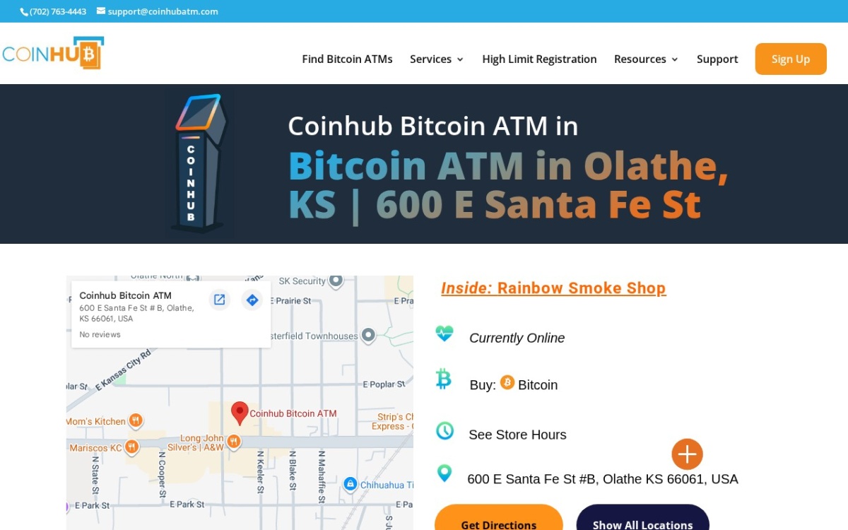 Bitcoin ATM Olathe - Coinhub