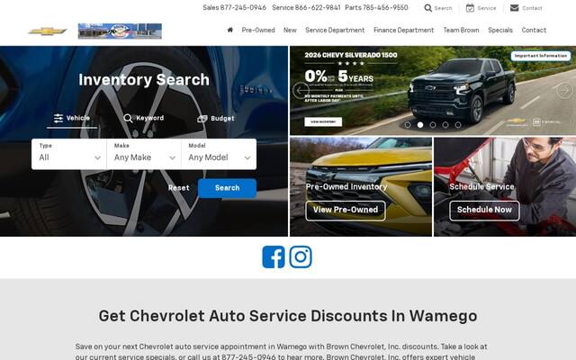 Brown Chevrolet Service and Parts