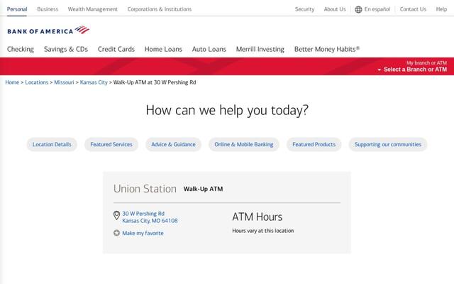 Bank of America Walk-Up ATM | Union Station
