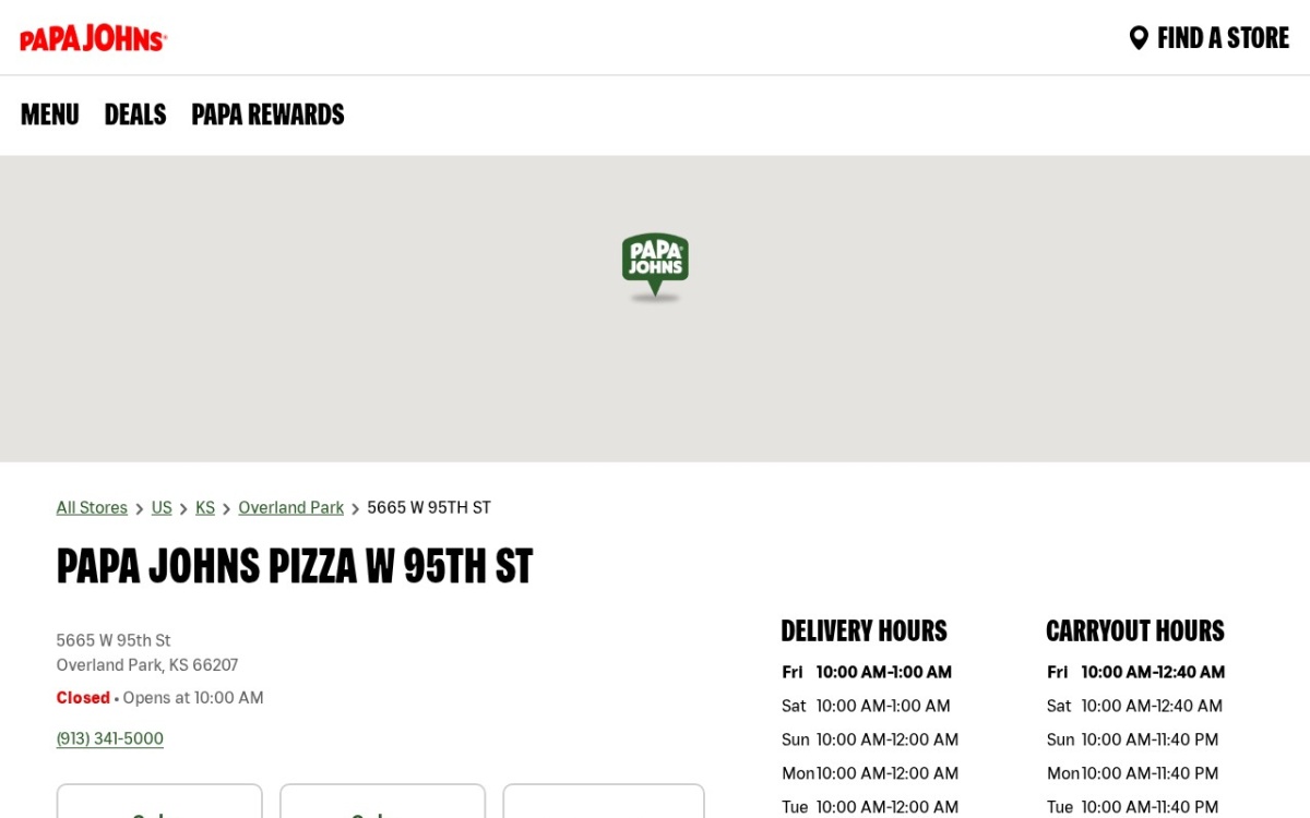 Papa Johns Pizza