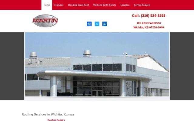 Martin Roofing Co Inc