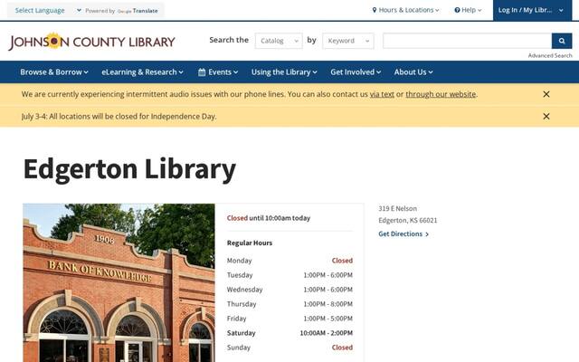 Johnson County Library - Edgerton