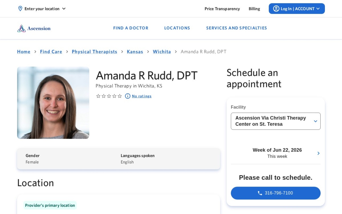 Amanda Rudd, DPT