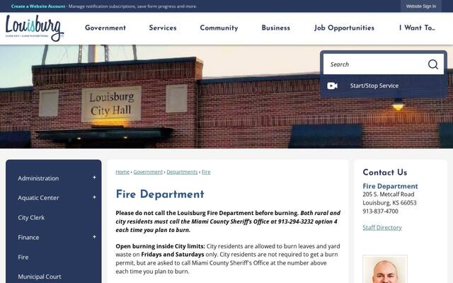 Louisburg Fire Department