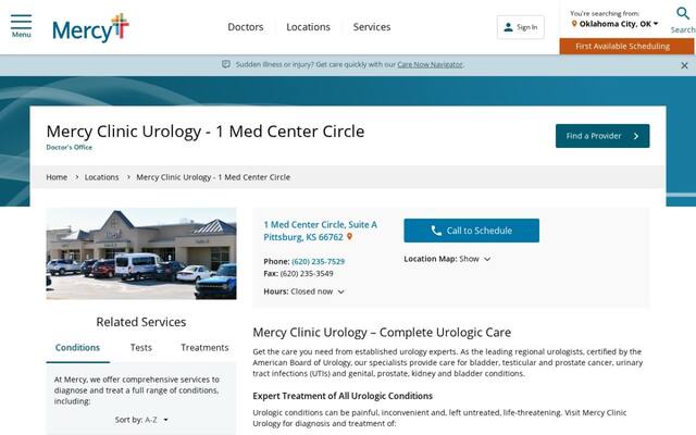 Mercy Clinic Urology - 1 Med Center Circle