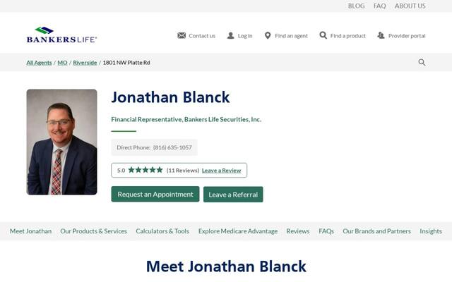 Dylan Blanck, Bankers Life Agent