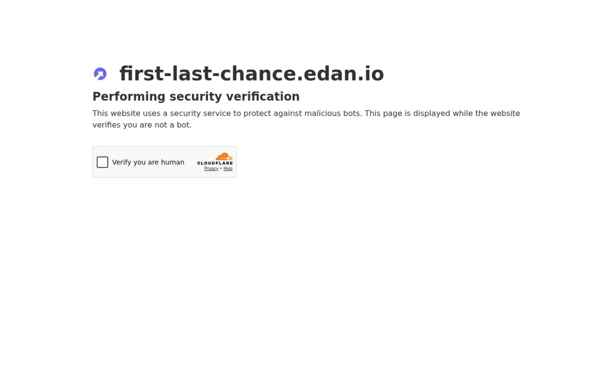 First & Last Chance