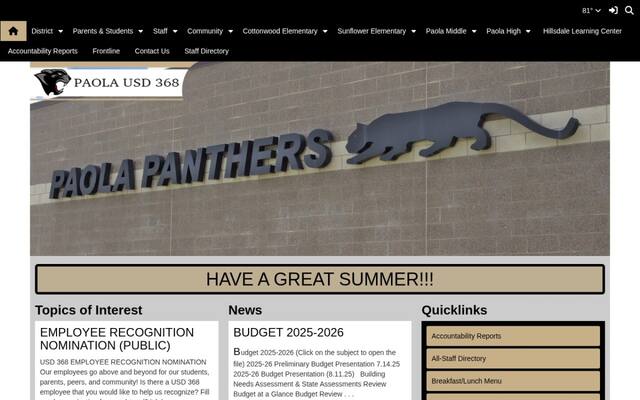 Paola Unified School District 368