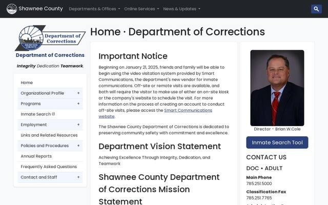 Shawnee County Department Of Corrections