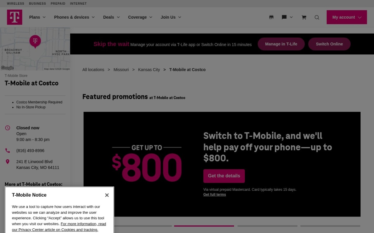 T-Mobile at Costco