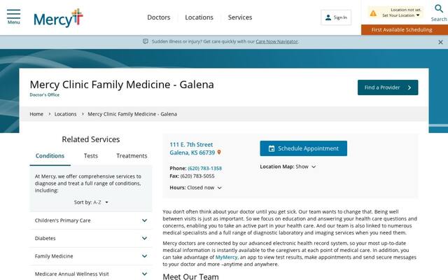 Mercy Clinic Family Medicine - Galena