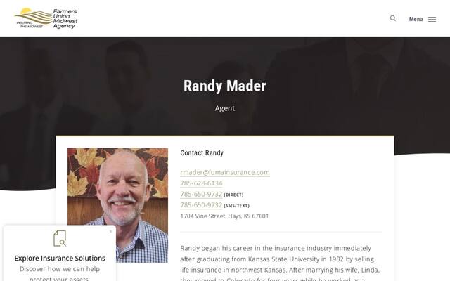Randy Mader - Farmer's Union Midwest Agency