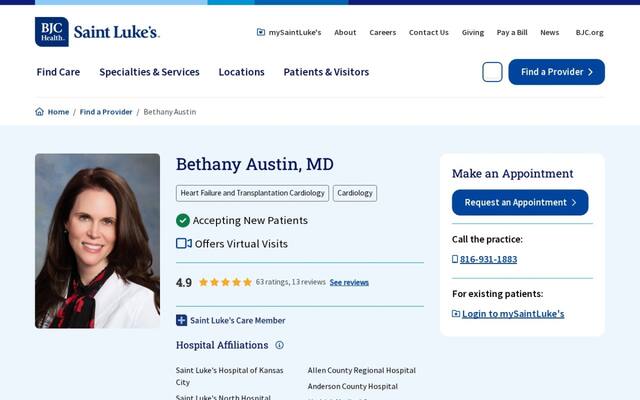 Bethany A Austin, MD