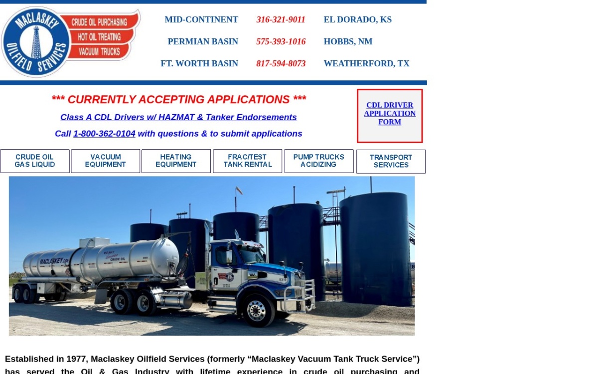 Maclaskey Oilfield Services