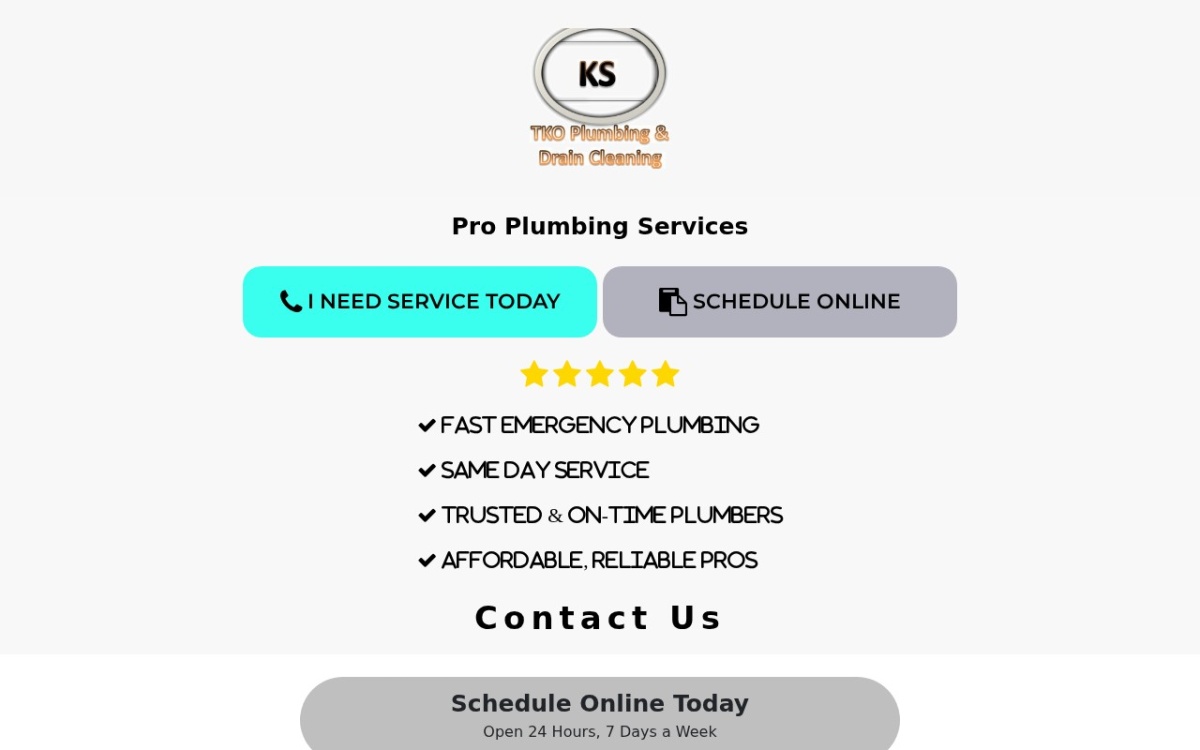 TKO Plumbing and Drain Cleaning Lawrence
