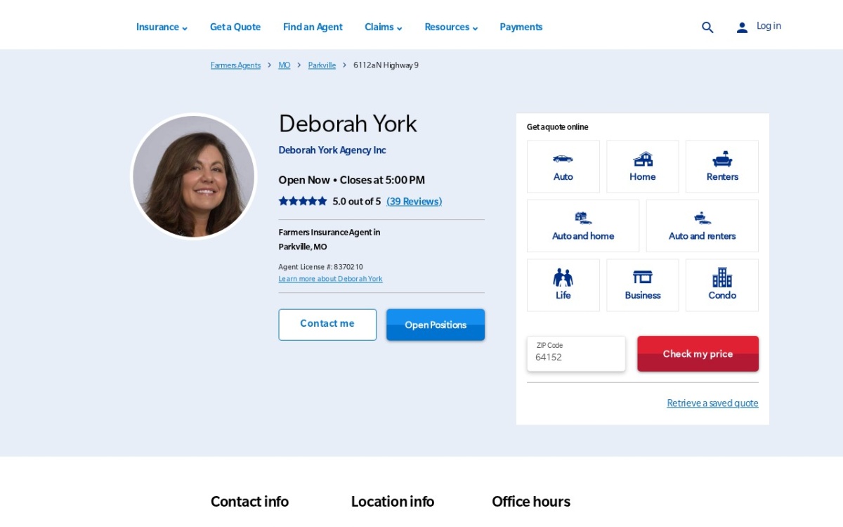 Farmers Insurance - Deborah York