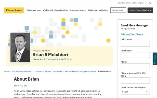 Edward Jones - Financial Advisor: Brian S Melchiori
