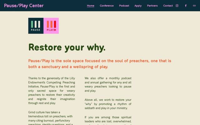 Pause/Play Center for Preachers