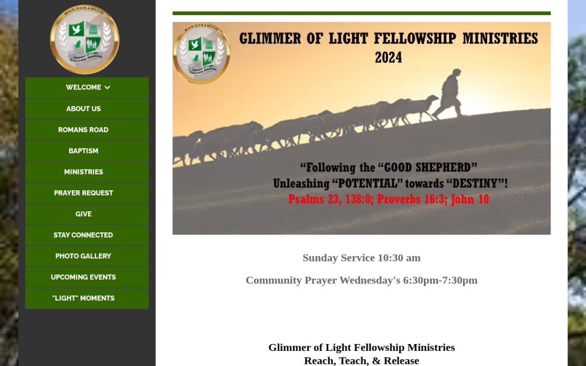 Glimmer of "Light" Fellowship Ministries