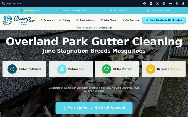 Clean Pro Gutter Cleaning Overland Park