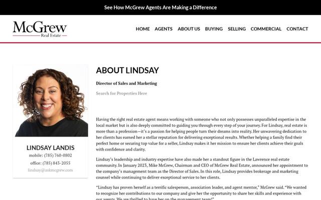 Lindsay Landis, Realtor